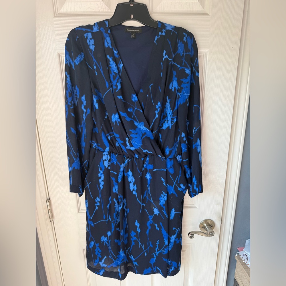 Banana Republic Deep Blue wrap dress
